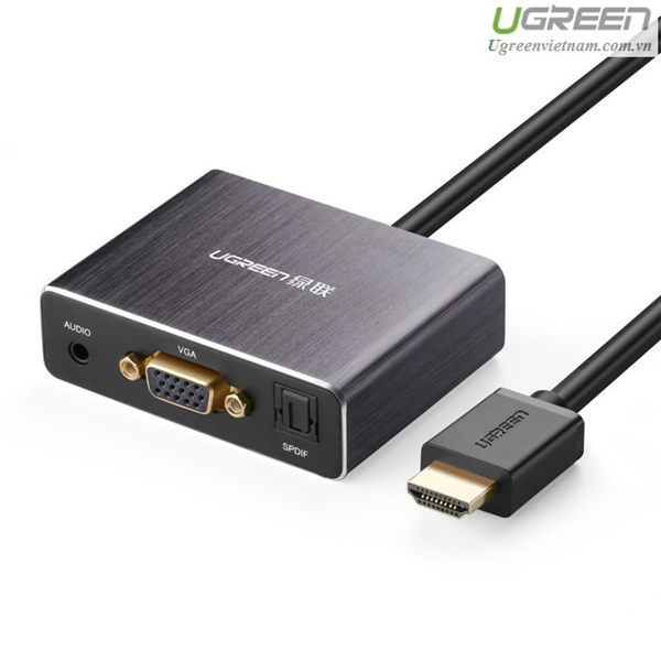 Bộ chuyển đổi HDMI ra VGA 40282 Ugreen-Hàng Chính Hãng