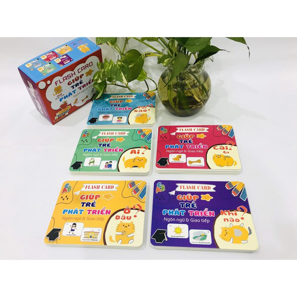 Flashcard Bộ Thẻ Học Thông Minh Gồm 300 Câu Hỏi - Trả Lời Giúp Con Phát Triển Tư Duy, Ham Học Hỏi