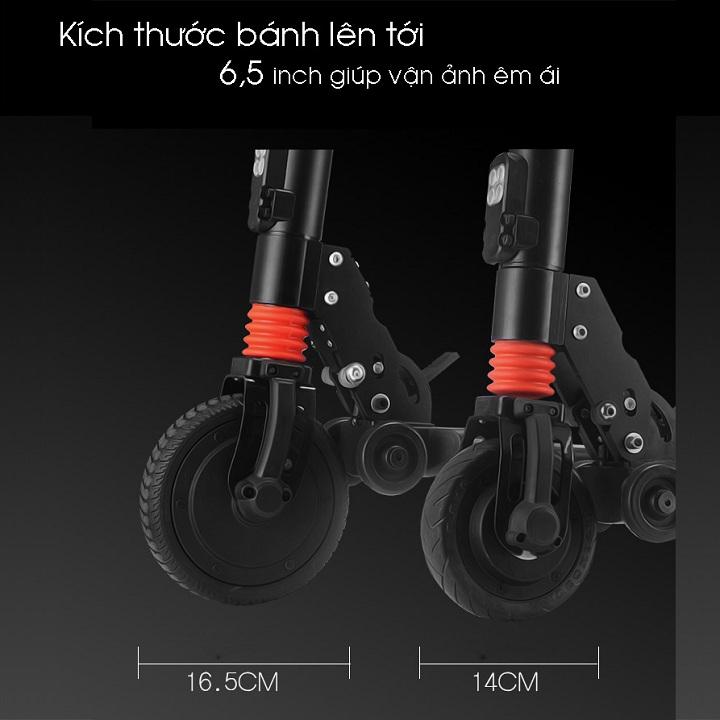 Xe Scooter Điện Xếp Gọn S8 Không Yên Cao Cấp , Phiên Bản Giới Hạn 10km/lần sạc, Tải 100kg