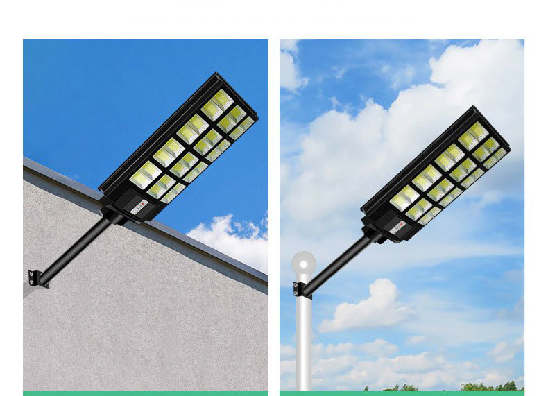 Đèn năng lượng mặt trời liền thể 800W, 12 Khoang, Vỏ nhựa ABS, Tấm pin liền, Cảm biến chuyển động, Ánhs sáng trắng- 800WLT