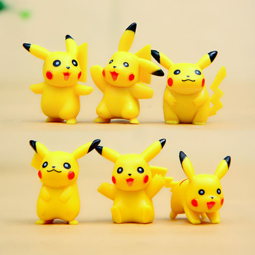 Mô hình Pokemon 12 Pikachu vui vẻ trang trí sinh nhật