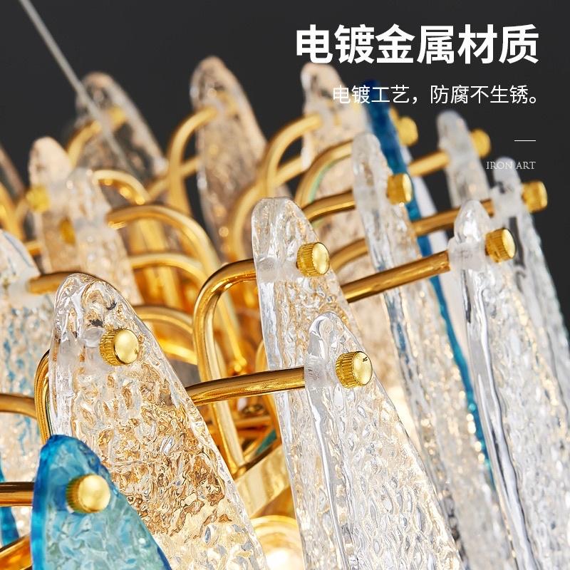 Đèn chùm phale LUXURY trang trí phòng khách, đèn thả trần, đèn trang trí KT 800mm,
