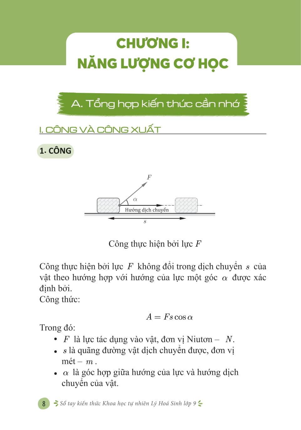Sách - Sổ Tay Kiến Thức Khoa Học Tự Nhiên Lý-Hóa-Sinh Lớp 9 - ảnh 9