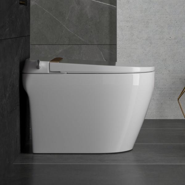 Bồn cầu bán điện tử ECOD EBE159 trang bị thêm nắp rửa cơ