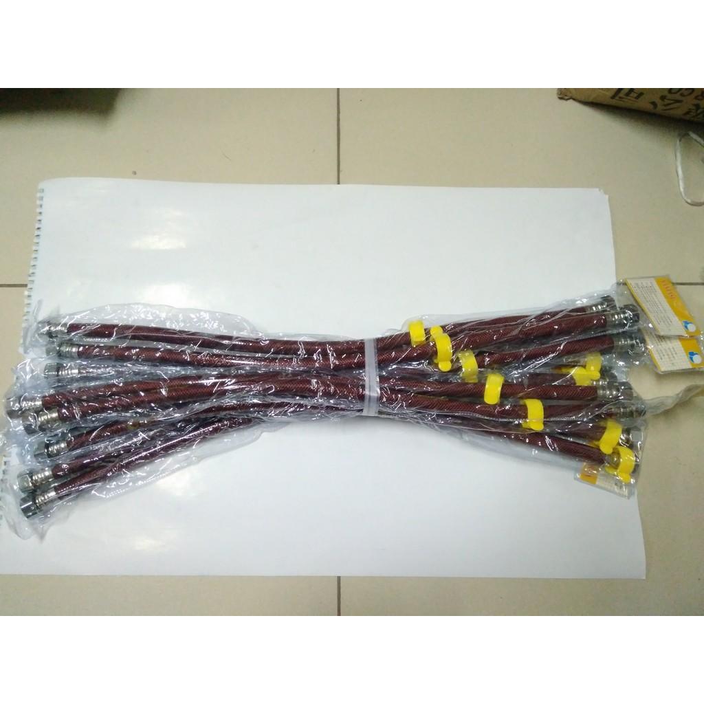 Bộ 2 Dây cấp 3 lớp bình nóng lạnh,sen vòi 40 phân