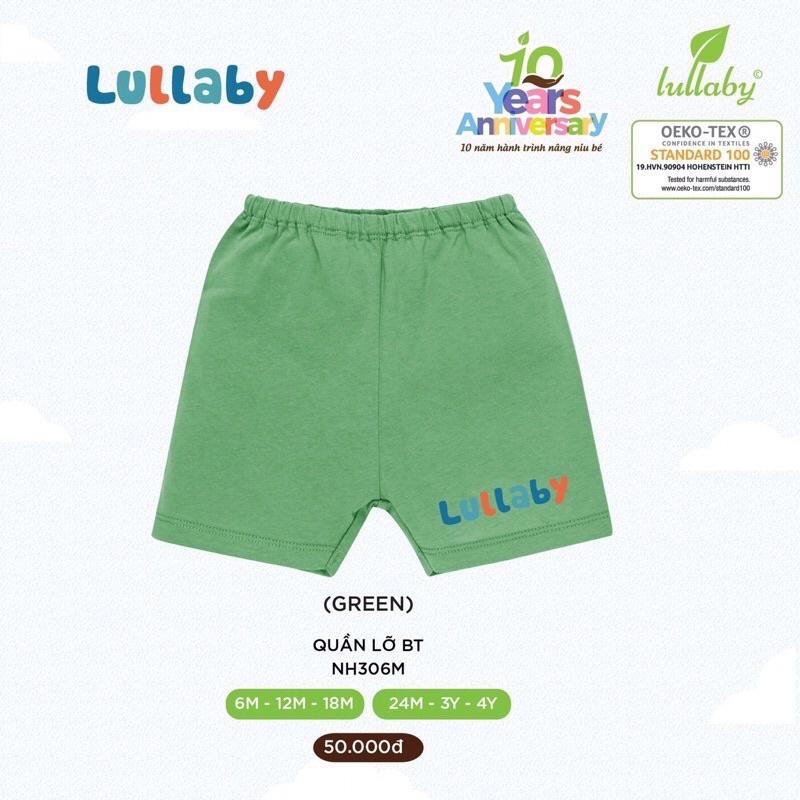 Quần đùi bé trai quần bỏ bỉm bé trai bé gái Lullaby chất cotton mềm mát