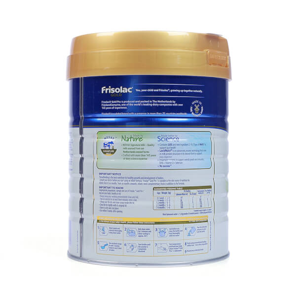 Sữa bột Frisolac Gold Pro số 1 800g -