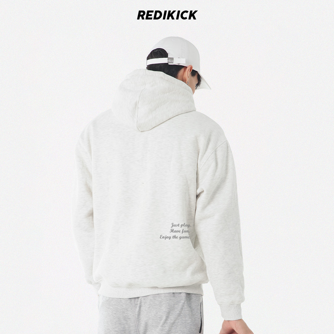 Áo Hoodie Redikick Logo nỉ bông Unisex dày dặn chơi bóng rổ tennis tập gym chạy bộ - A23023