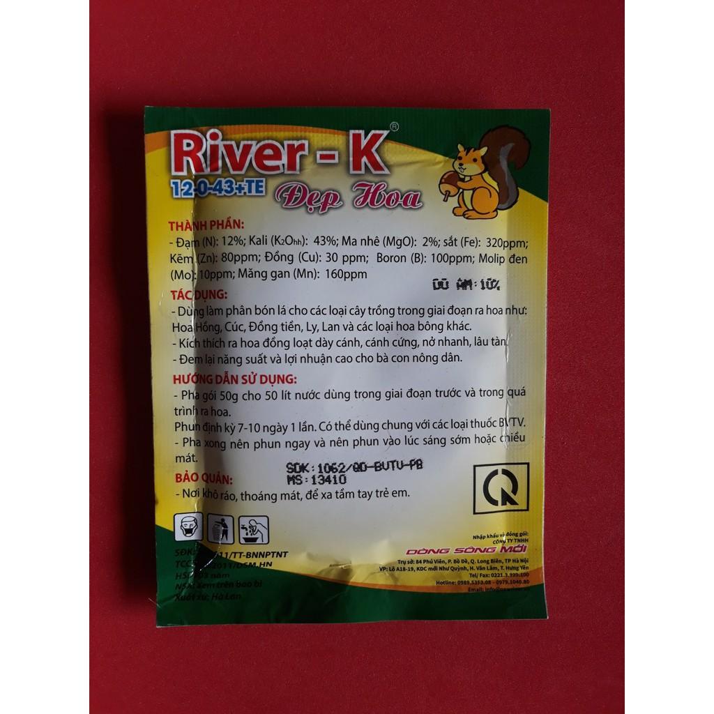 Phân bón River K siêu thúc bật mầm hoa