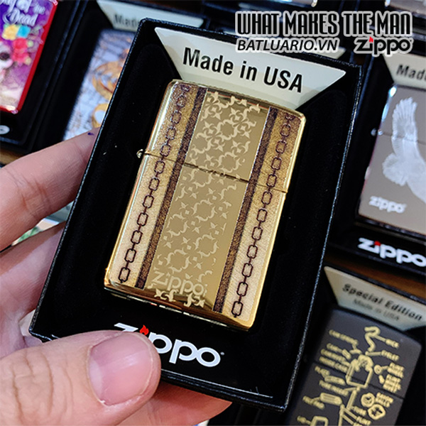 Bật Lửa Zippo 254B Chains &amp; Pattern