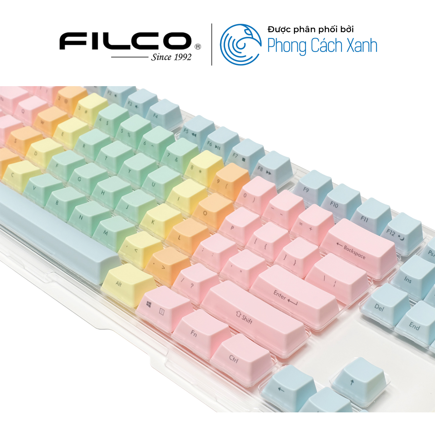 Bộ keycap Filco Macaron 104 phím - Chữ Ninja - Hàng Chính Hãng