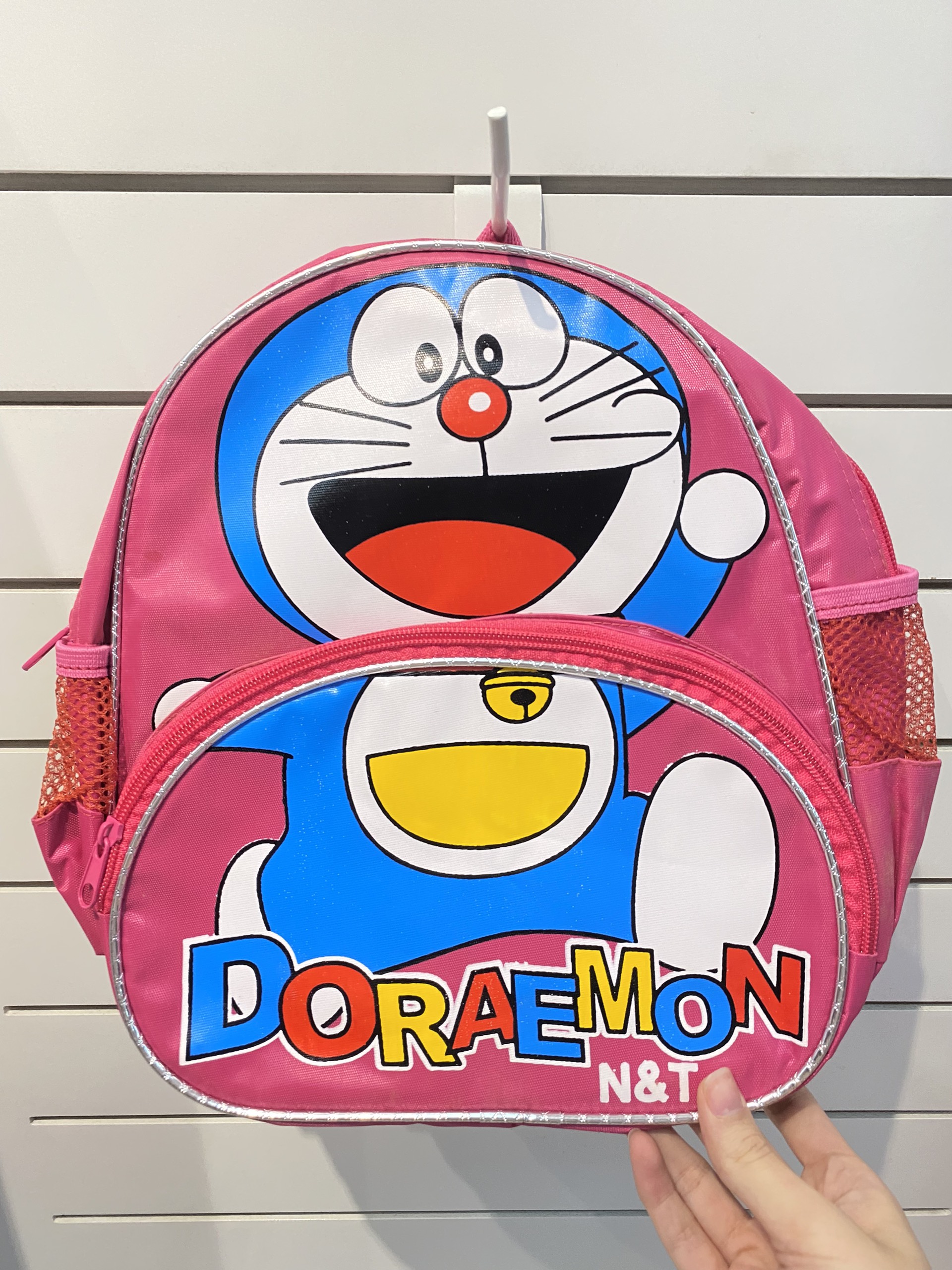 Balo mẫu giáo 10'' 2 ngăn hình Doremon màu hồng siêu cưng cho bé iu - TP622358-M