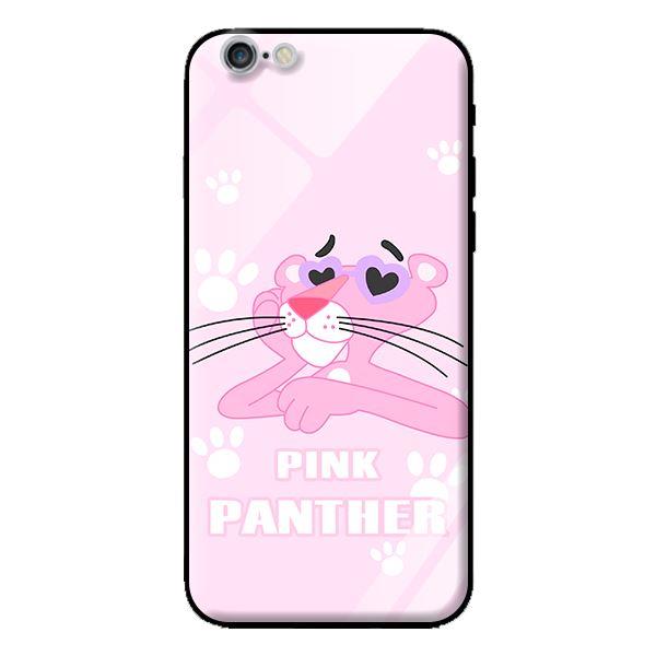 Ốp lưng kính cường lực cho iPhone 6S Báo Hồng Trái Tim - Hàng chính hãng