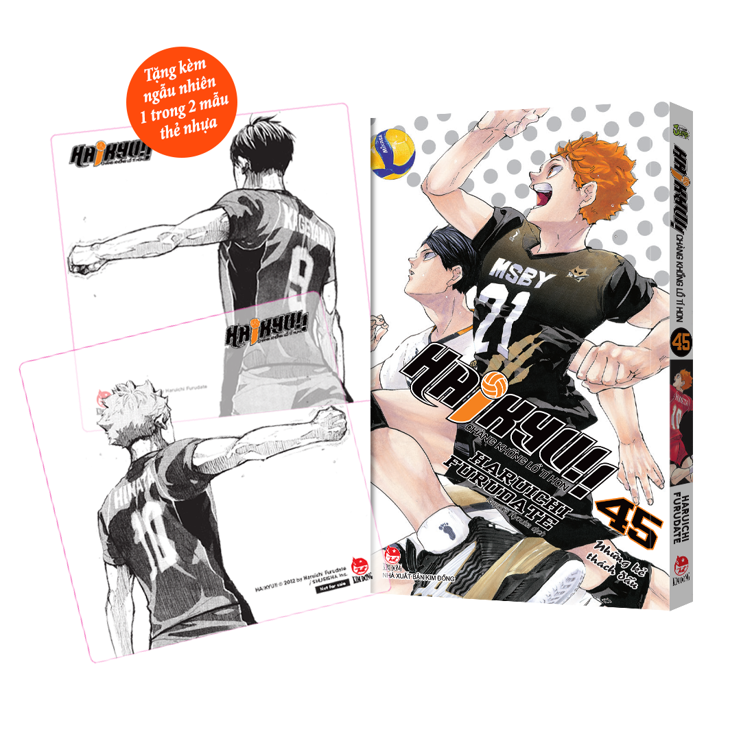 Haikyu Chàng Khổng Lồ Tí Hon tập 45 (tặng kèm 2 card PVC)