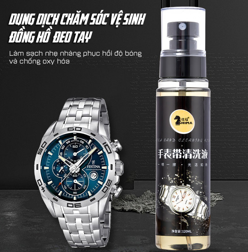 Dung Dịch Đánh Bóng Và Làm Sáng Đồng Hồ Và Đồ Trang Sức Cao Cấp 120ml - Hàng Nhập Khẩu