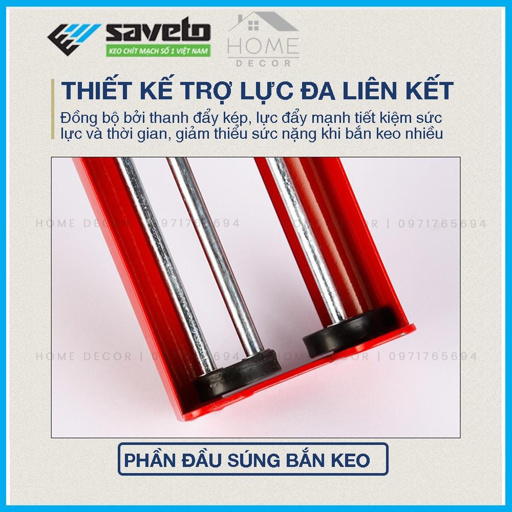 Súng bơm keo chít mạch 2 thành phần - Súng bắn keo chà ron dùng để thi công keo chít mạch Saveto