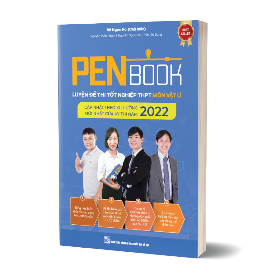 Combo 2 cuốn PENBOOK - Luyện đề thi Tốt nghiệp THPT - Bộ 2 môn Toán, Lí