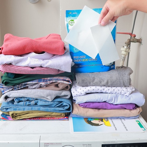 Giấy giặt quần áo Han Jang túi 30 tờ - Đỉnh cao công nghệ giặt tẩy - Có thể thay thế bột giặt và nước giặt
