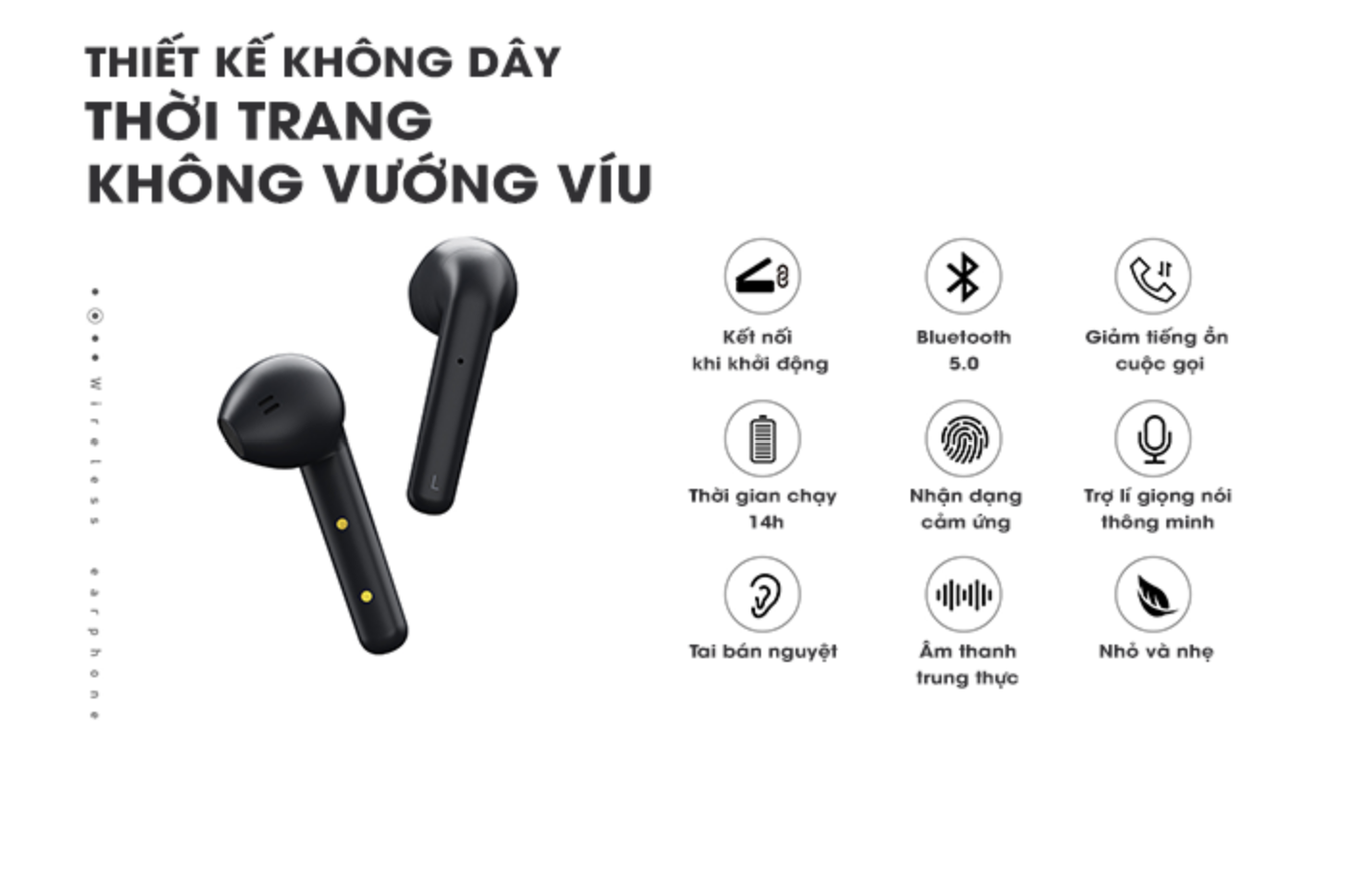 Tai nghe True Wireless Remax TWS-11 Cao Cấp, Thời Gian Nghe 14 Tiếng, Bluetooth 5.0, Âm Thanh 360 Độ - Hàng Chính Hãng