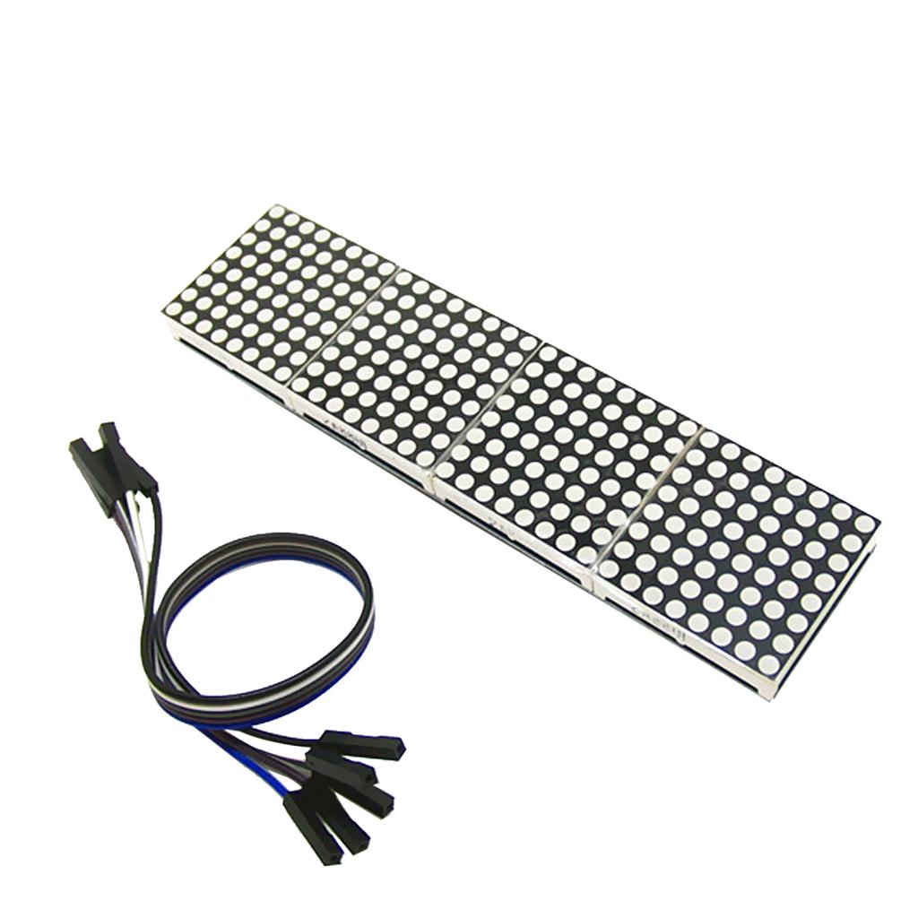 4Pcs 4 In 1 Dot Matrix 8 X 8 Display Module For With Cables
