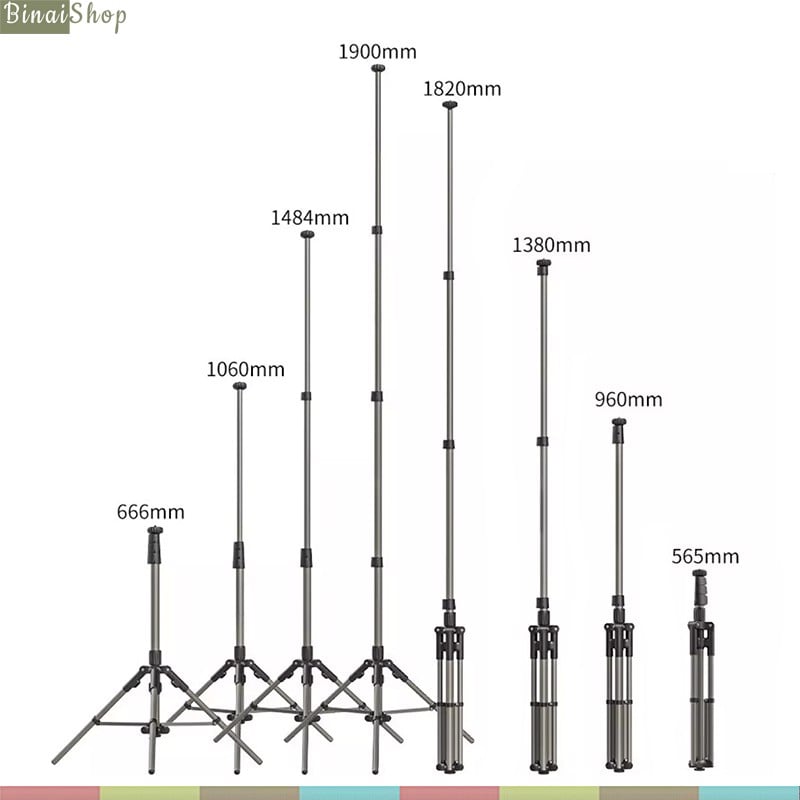 Ulanzi MT-39 - Chân Đế Cho Máy Ảnh, Điện Thoại, Tải Trọng 5kg, Chiều Cao Tối Đa 1,9m- Hàng chính hãng