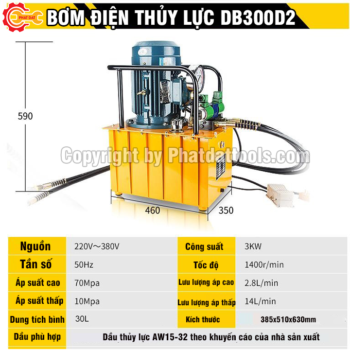 Bơm điện thủy lực DB300D2