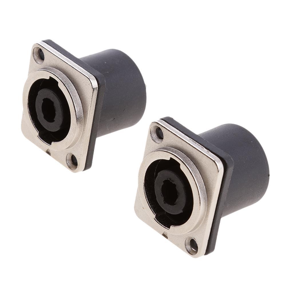 2 Pcs 4 Pin Female  Compatible Audio Cable adapter