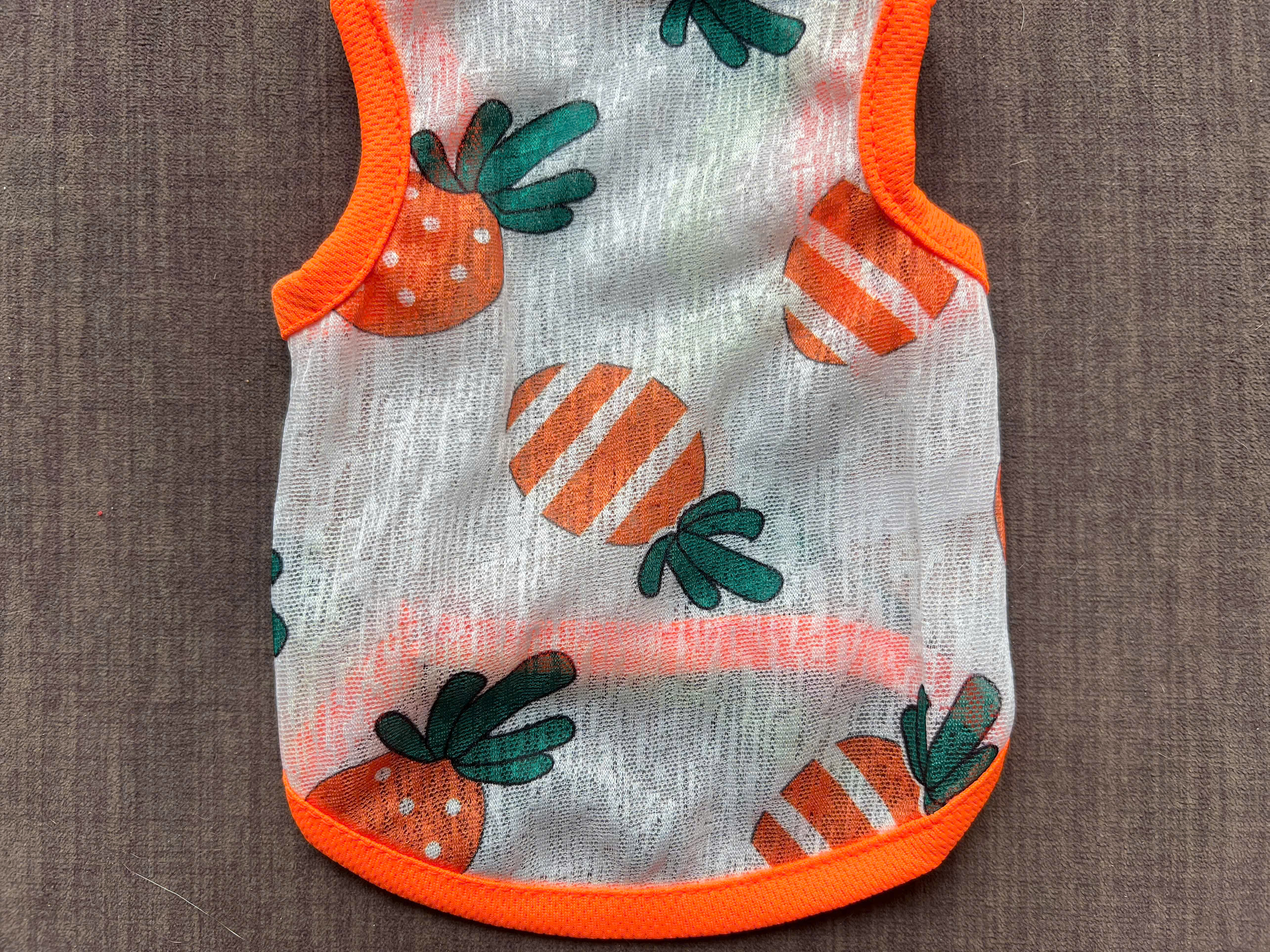 ÁO THUN BA LỖ HOẠ TIẾT TRÁI CÂY THÔNG HƠI SIÊU CUTE TỪ 1-7KG DÀNH CHO THÚ CƯNG CHÓ MÈO