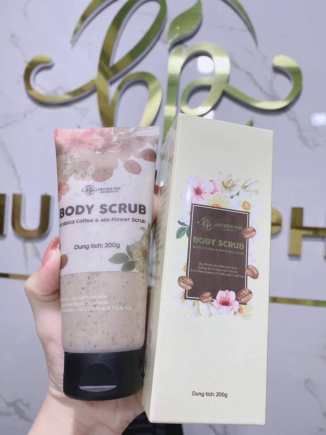 BODY SCRUB Tẩy Tế Bào Chết Huyền Phi , tăng hiệu quả làm sạch sáng da, kích thích tái tạo da