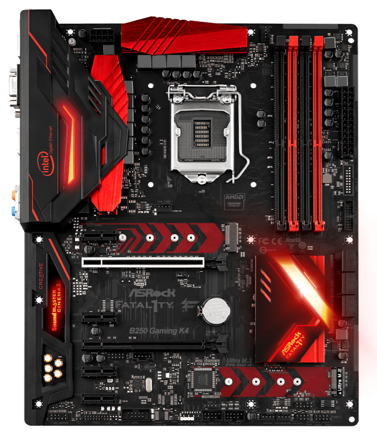 Mainboard ASROCK B250 Gaming K4  Hàng Chính Hãng