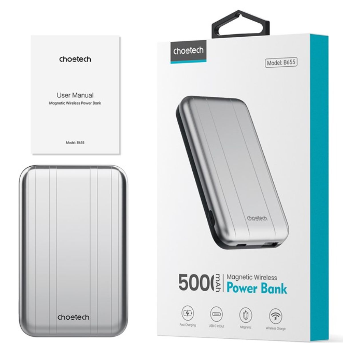 Pin sạc dự phòng Choetech B655 công suất 10w dung lượng 5000mAh (hàng chính hãng)