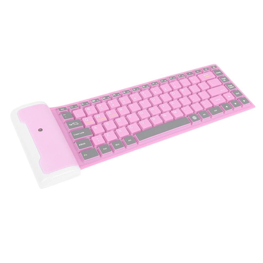 Wireless Keyboard Portable Flexible Anti-oil Dust- for Notebook Desktop