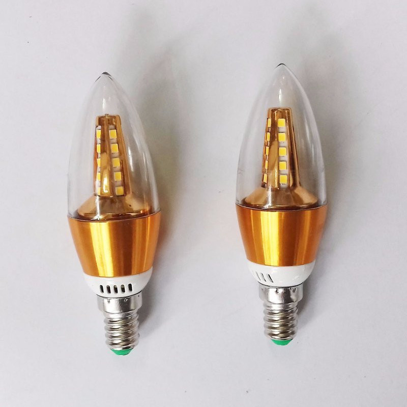 Combo 2 bóng LED nến đui E14