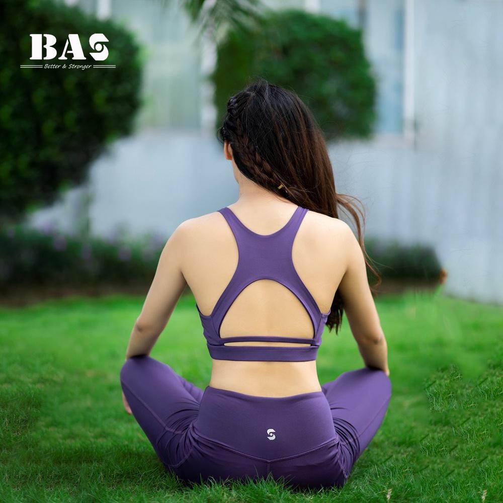 Set thể thao cách điệu tập gym yoga sport bra dáng croptop phối legging nâng mông cạp cao tôn dáng - S40037
