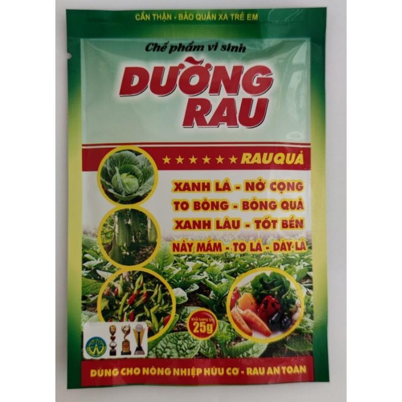 Chế phẩm vi sinh chuyên dùng trong rau hữu cơ, rau an toàn Dưỡng Rau 25gr