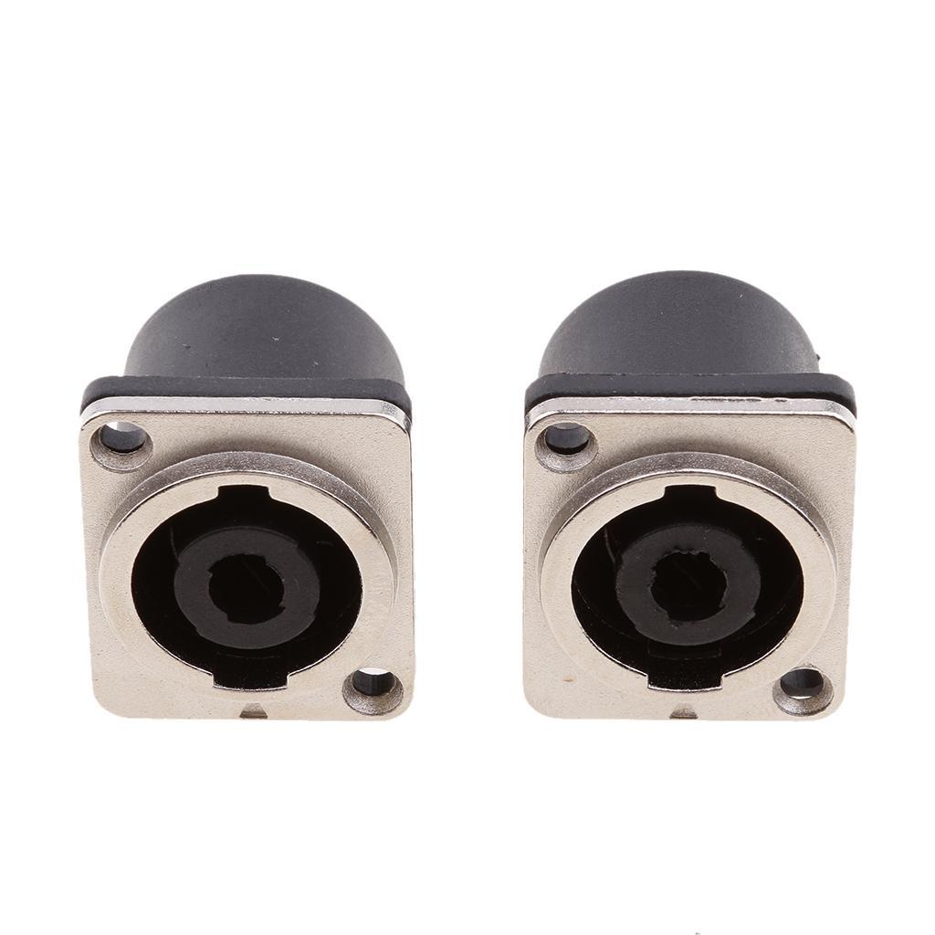 2 Pcs 4 Pin Female Compatible Audio Cable adapter