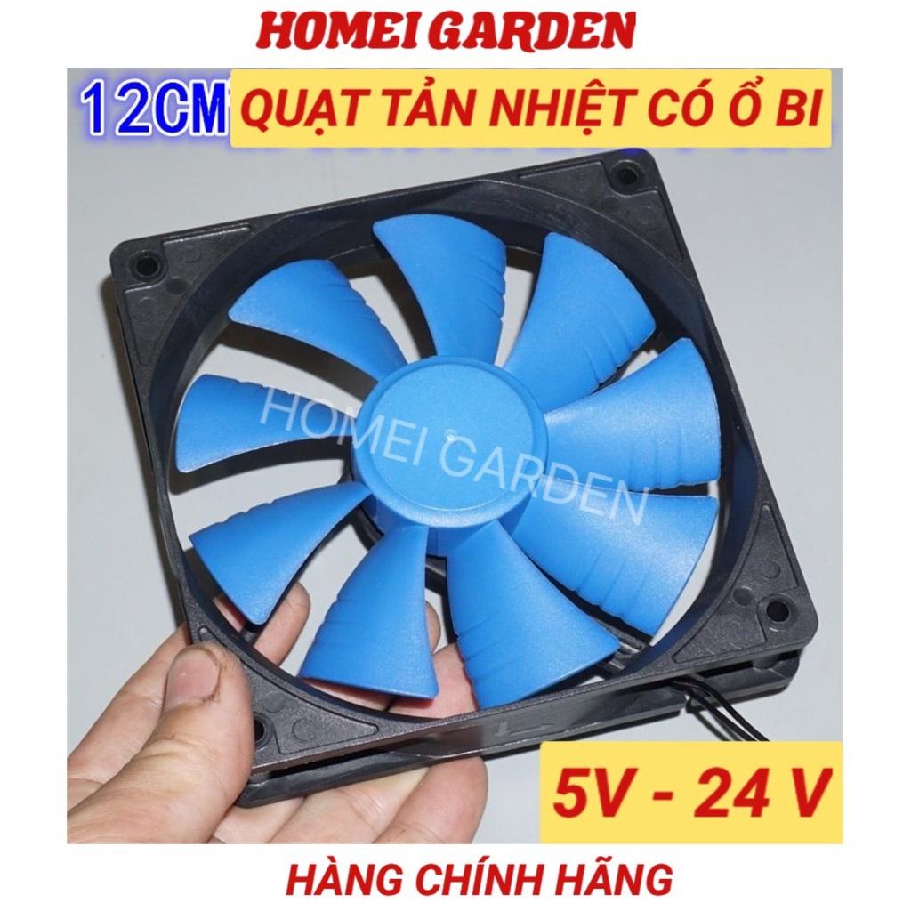 Quạt làm mát điện áp rộng 5V-24V, quạt làm mát không ồn, ổ bi đôi chất lượng cao - G0014