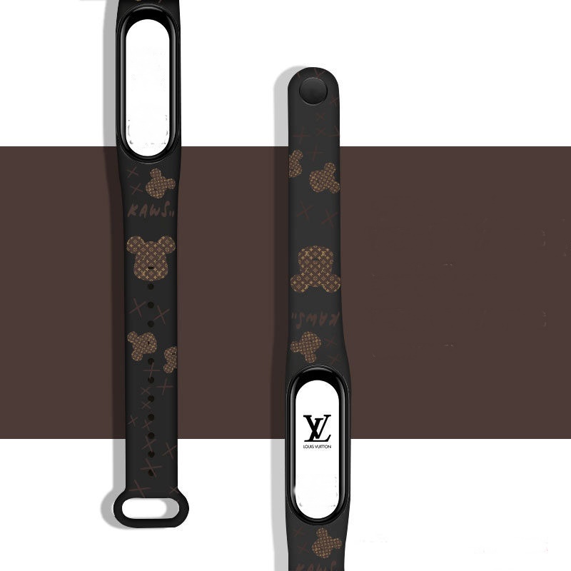 Dây Đeo Thay Thế Dành Cho Vòng Đeo Tay Thông Minh Xiaomi Miband 5 Miband 6 Cartoon - Hàng Chính Hãng - Kaws Đen