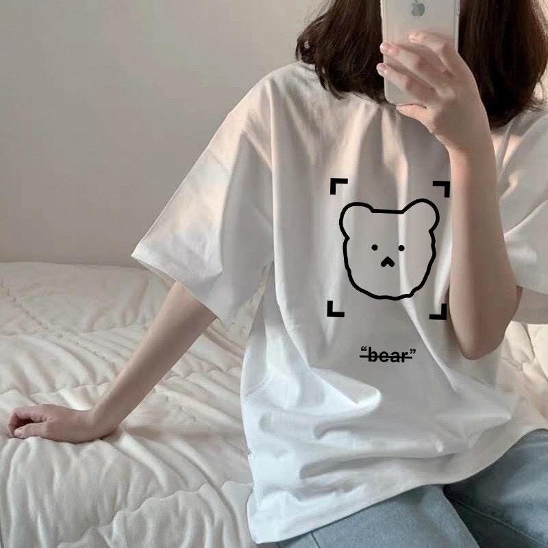 Áo thun tay lỡ form rộng unisex Be Yourself - GẤU BEAR