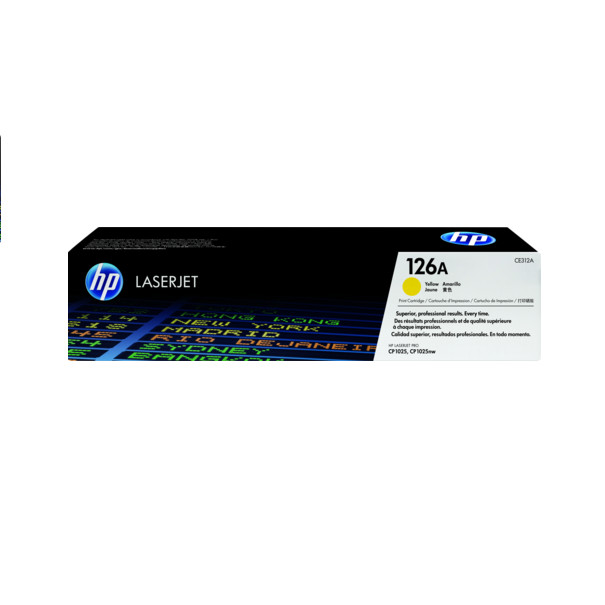 Hộp mực HP 126A Yellow Original LaserJet Toner Cartridge- Hàng chính hãng