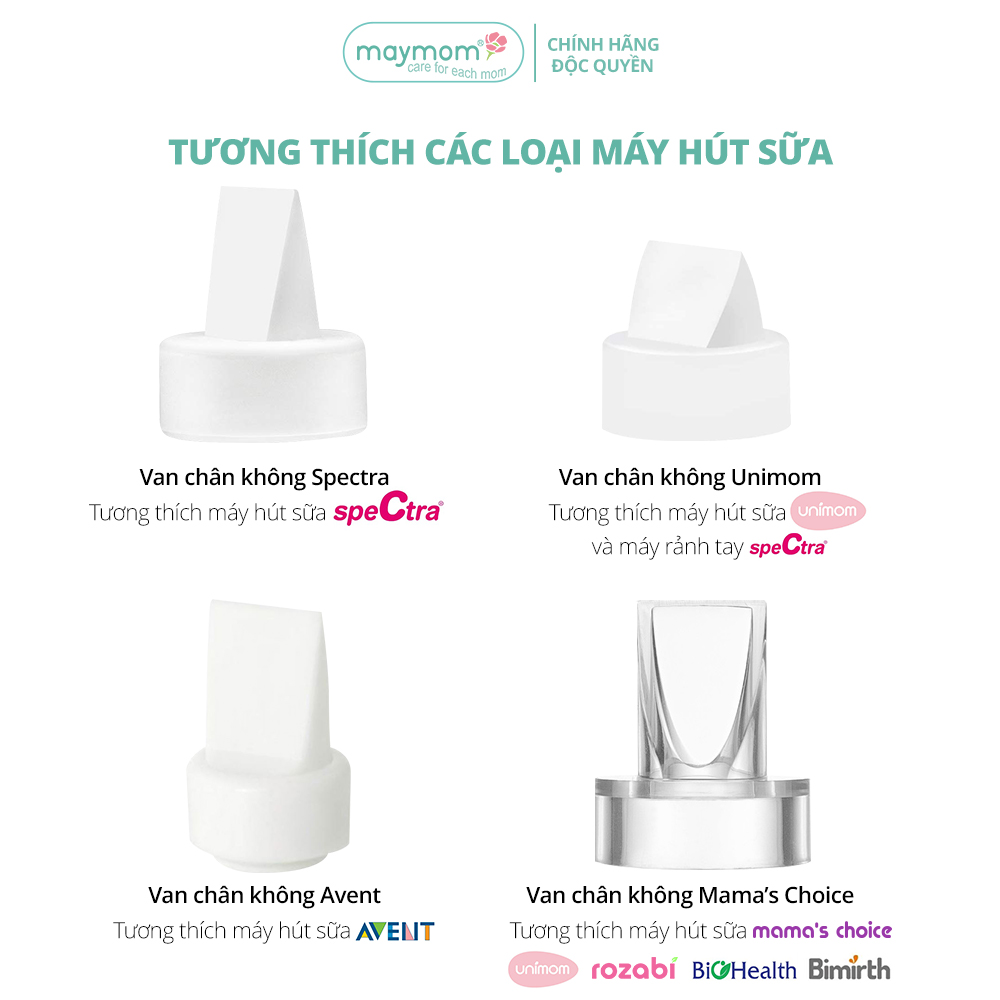 Van Chân Không Máy Hút Sữa Maymom, Phụ Kiện Thay Thế Máy Hút Sữa Medela, Spectra, Avent, Rozabi, Unimom, Mama’s Choice