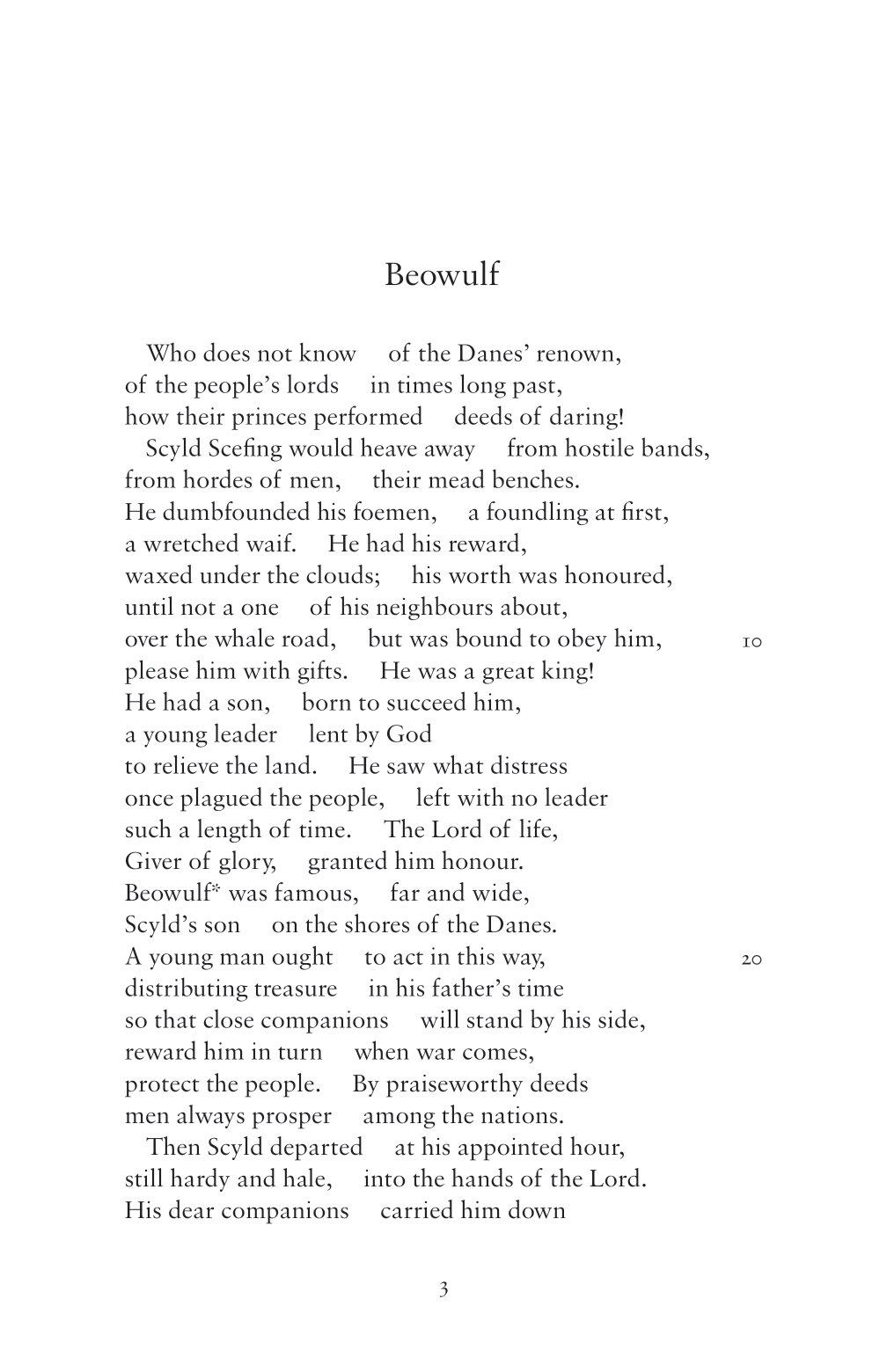 Beowulf: Dual Language And New Verse Translation