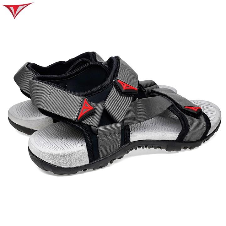 Giày Sandal Nam Việt Thủy Hai Quai Chéo Xám Ghi - VT017