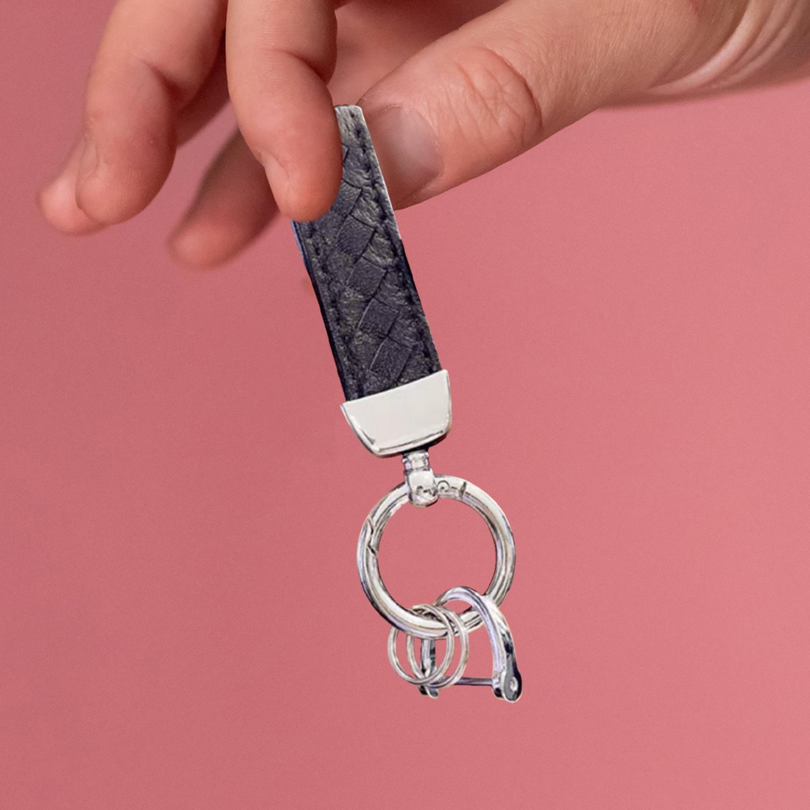 Metal Keychain Key Chain Lanyard Universal Detachable Biker Gifts Metal Keyring Car Fob Keychain for Husband Boyfriend Men and Women