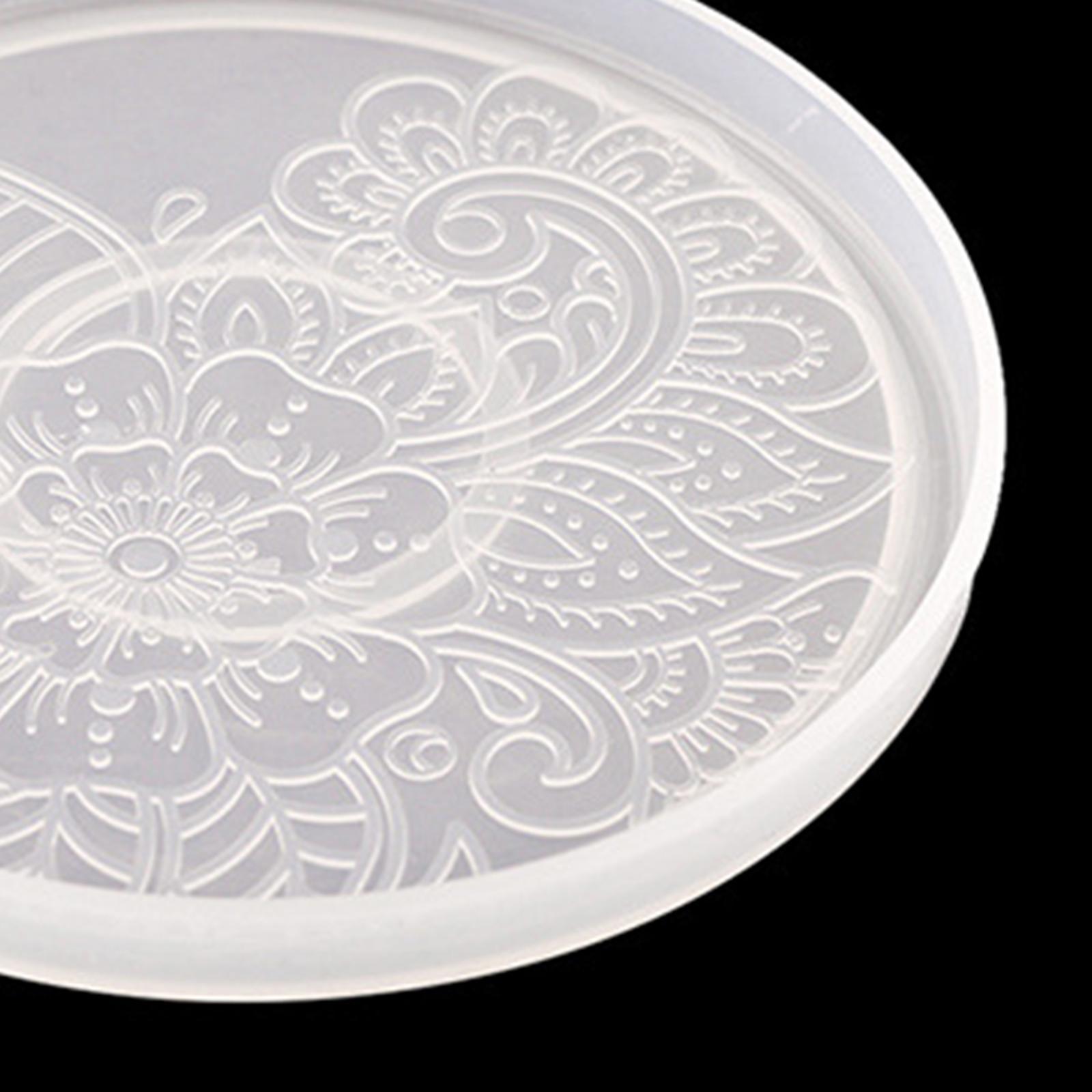 2 Pack Resin Coaster Molds, Resin Casting Round Geode Coaster Silicone Molds for Epoxy Resin