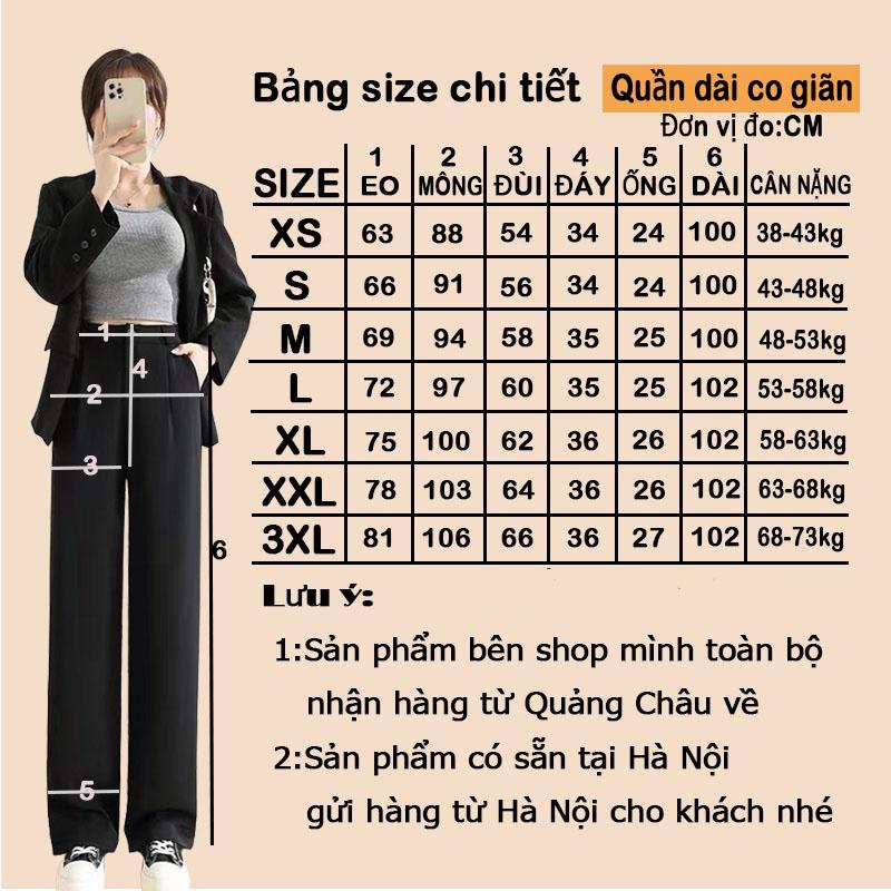 (bigsize) Quần ống rộng suông nữ lưng cao dáng dài culottes có khóa trước cạp co giãn