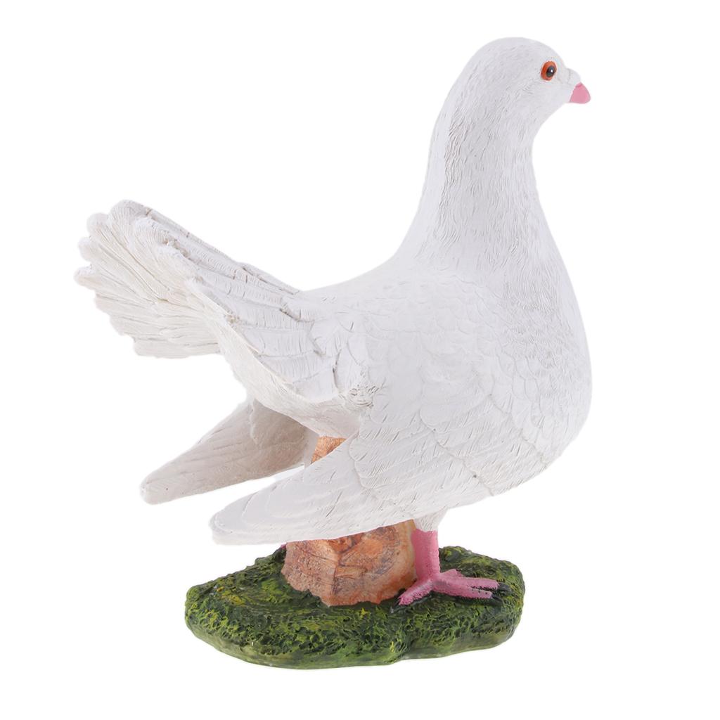 Lifelike Artificial Bird Sculpture Figurine for Patio Garden Decor. Ornament