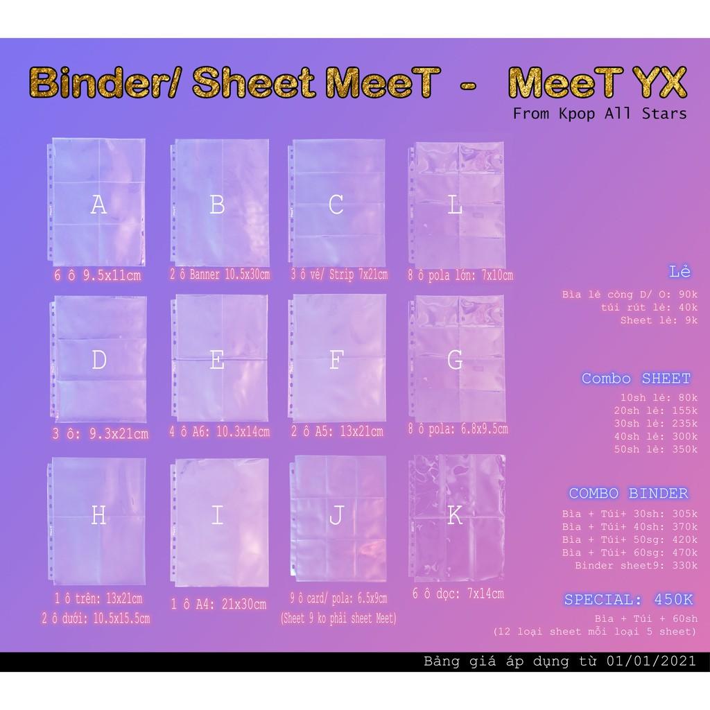 Sổ đựng card Binder hỗn hợp MEET/ MEET YX