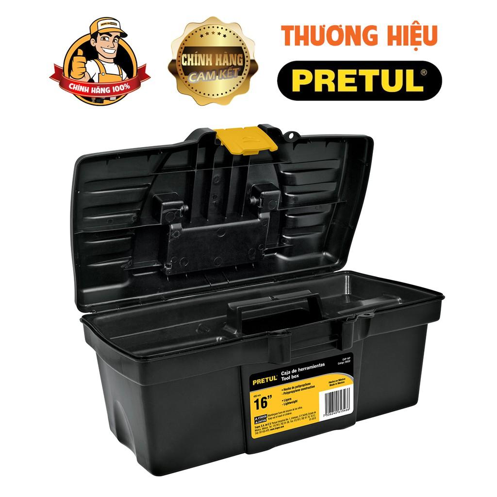 Thùng đồ nghề nhựa,Dụng cụ cầm tay,Hộp đựng 41 x 21 x 19cm 16in Pretul chp-16p