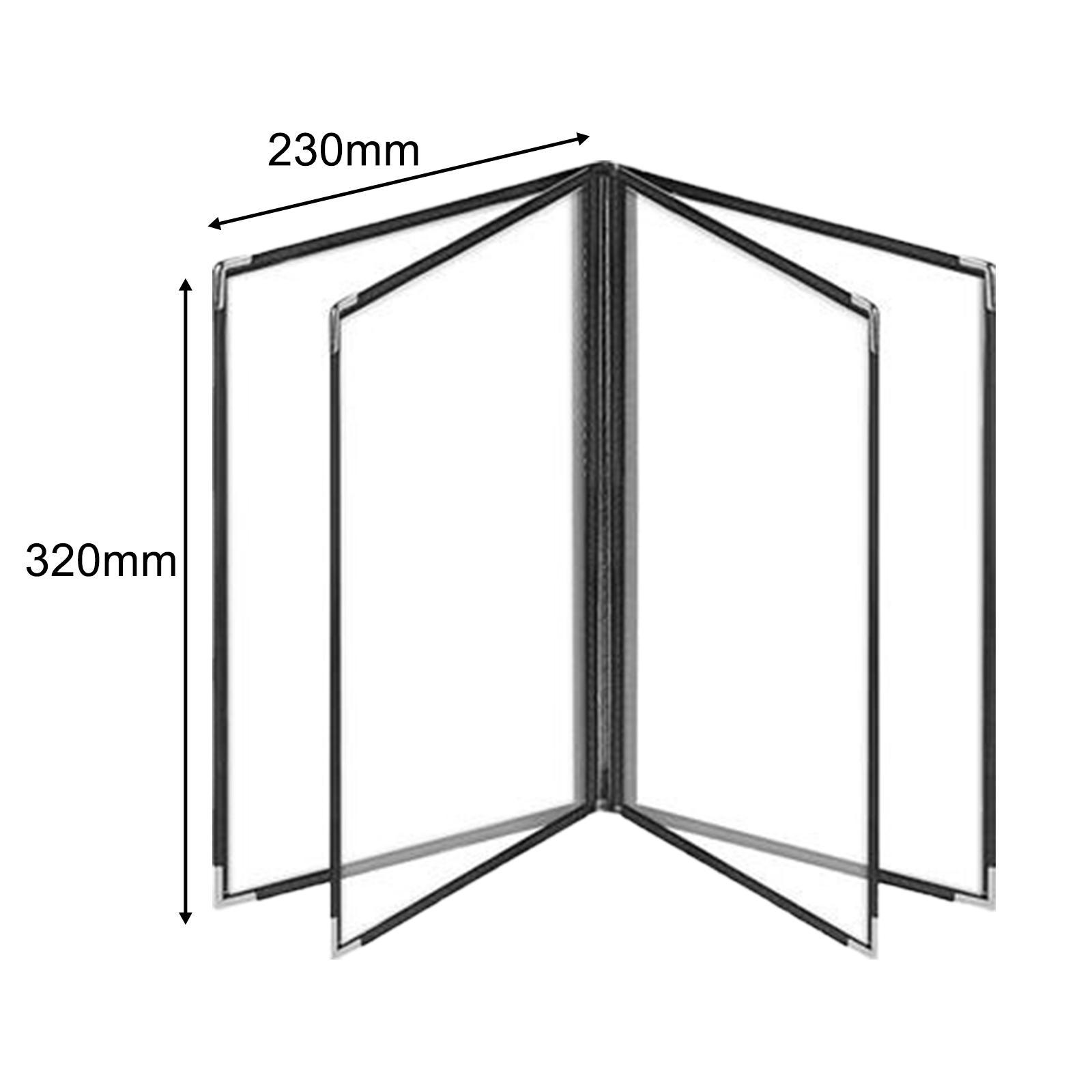 Menu Holder Metal Corners Menu Covers Holder for Cafe Hotel Restaurant